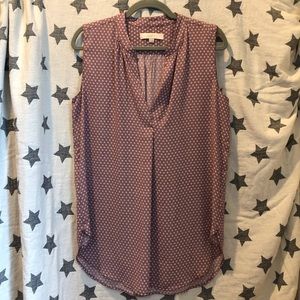 LOFT *never worn* Medium split neck shell